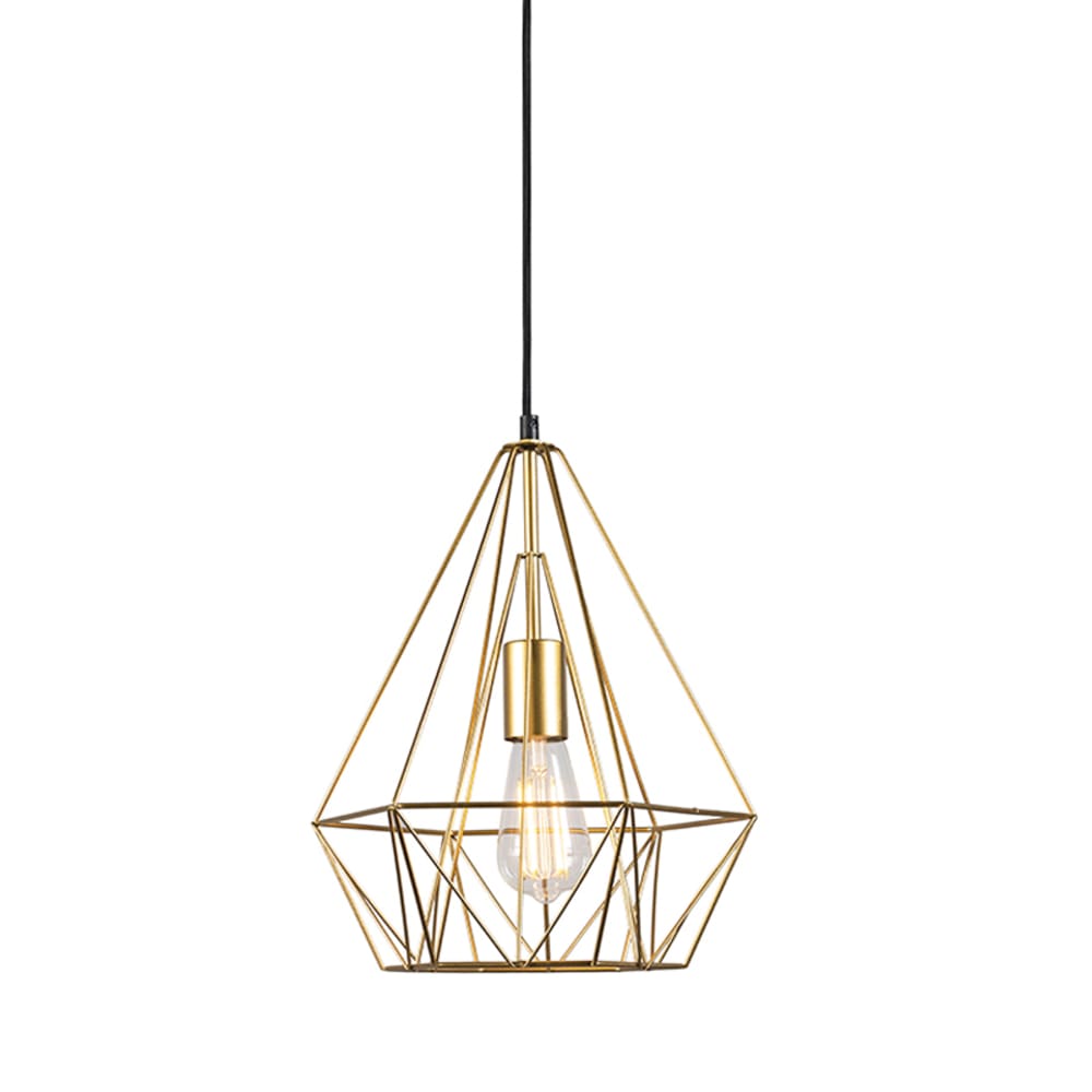 Suspension en acier doré/laiton