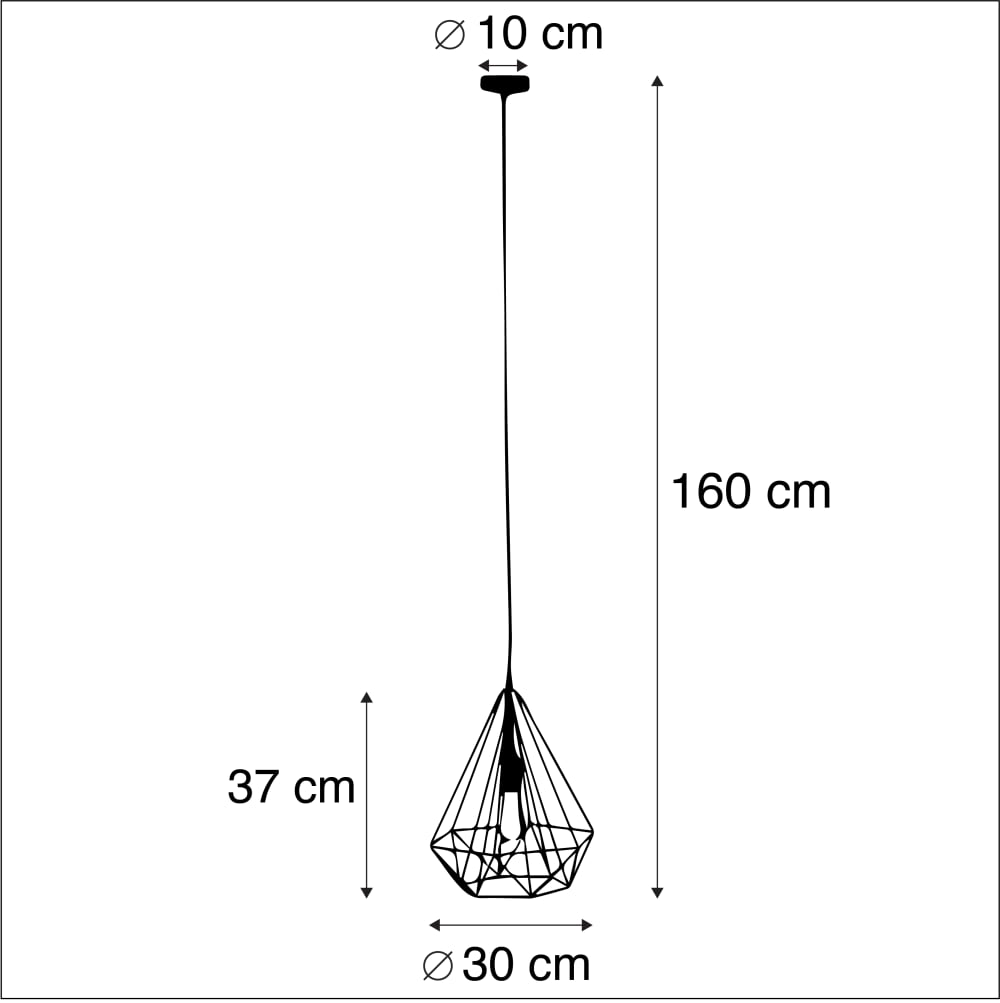 Suspension en acier doré/laiton — vue 4