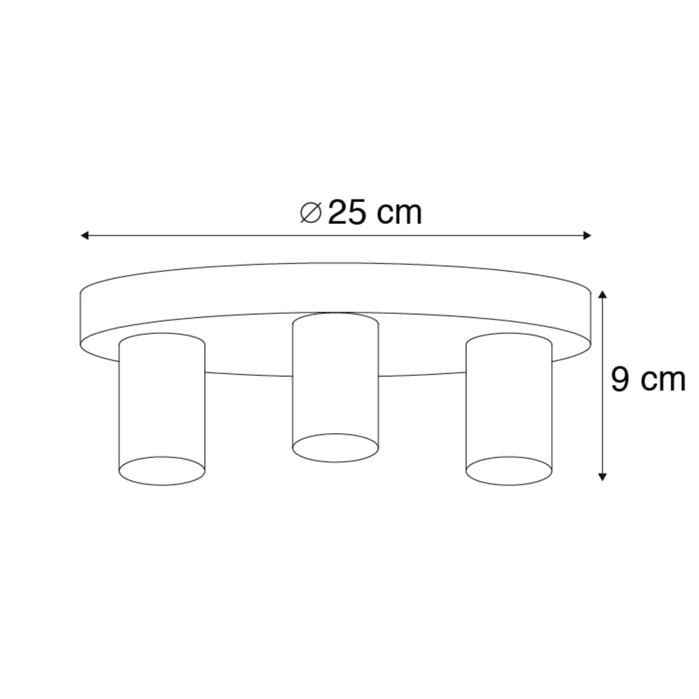 Plafonnier en acier doré — vue 4