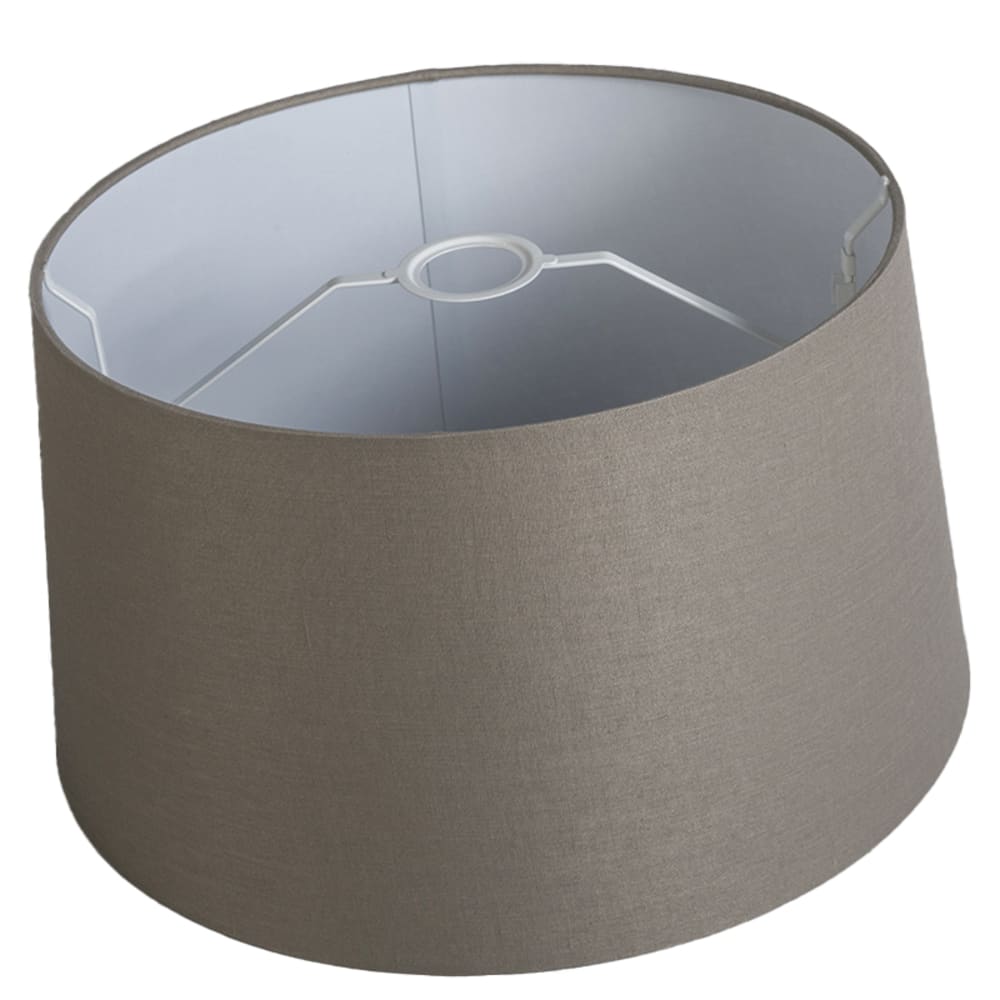 Abat-jour en tissu taupe — vue 3