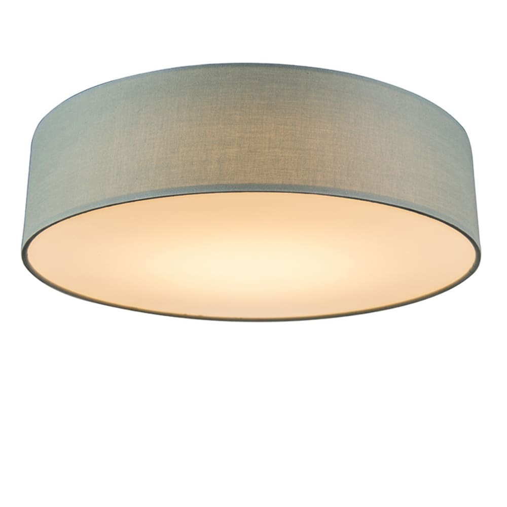Plafonnier en tissu vert