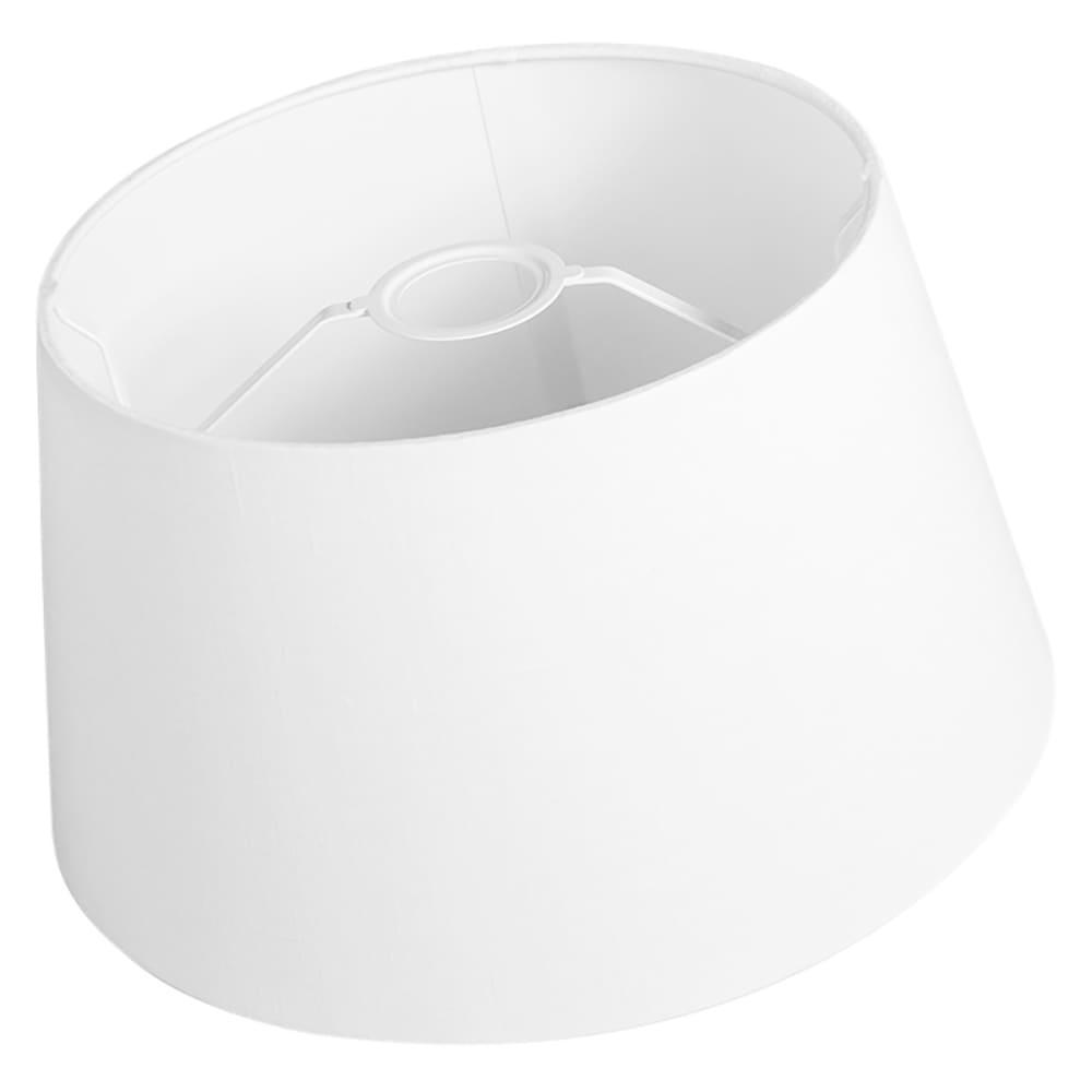 Abat-jour en tissu blanc — vue 3