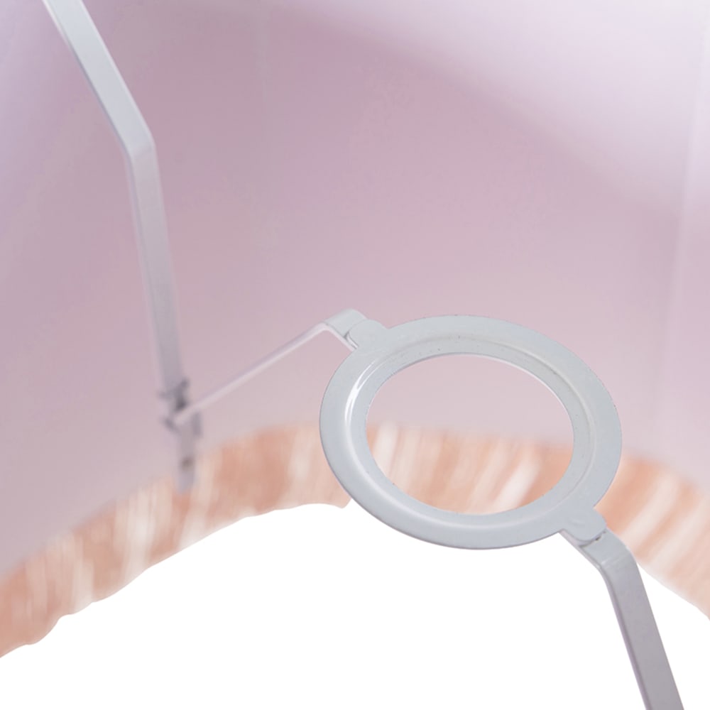 Abat-jour en tissu rose — vue 4