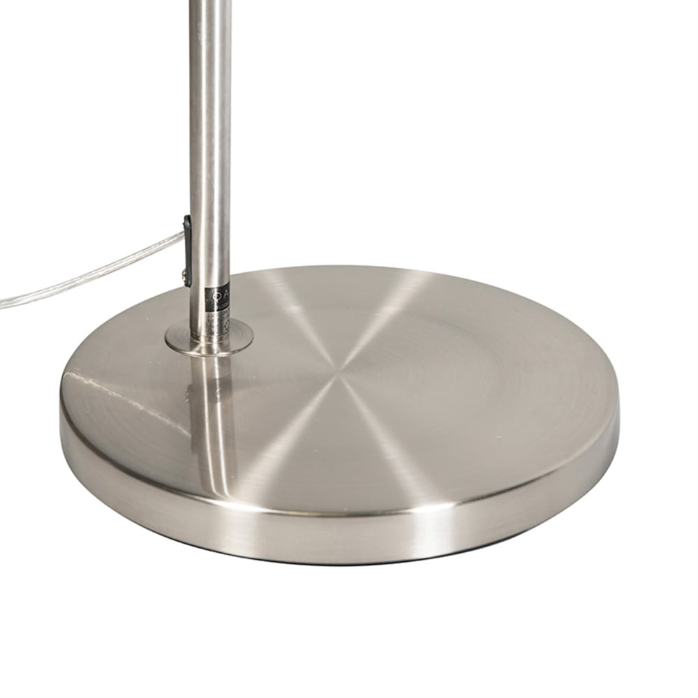 Lampadaire à arc en acier gris — vue 3