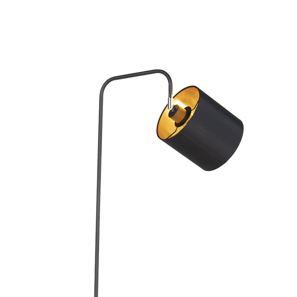 Lampadaire en tissu noir — vue 3
