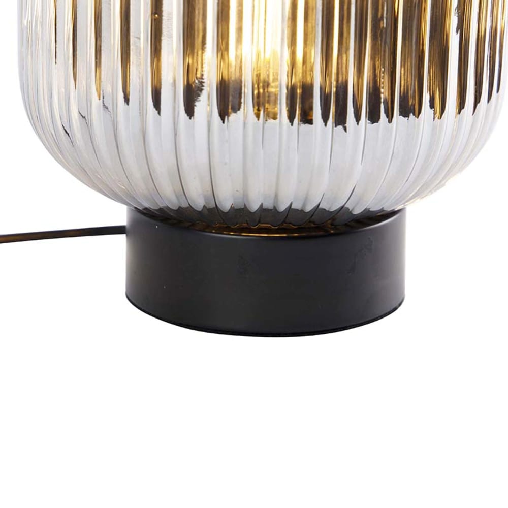 Lampe de table en verre noir — vue 3