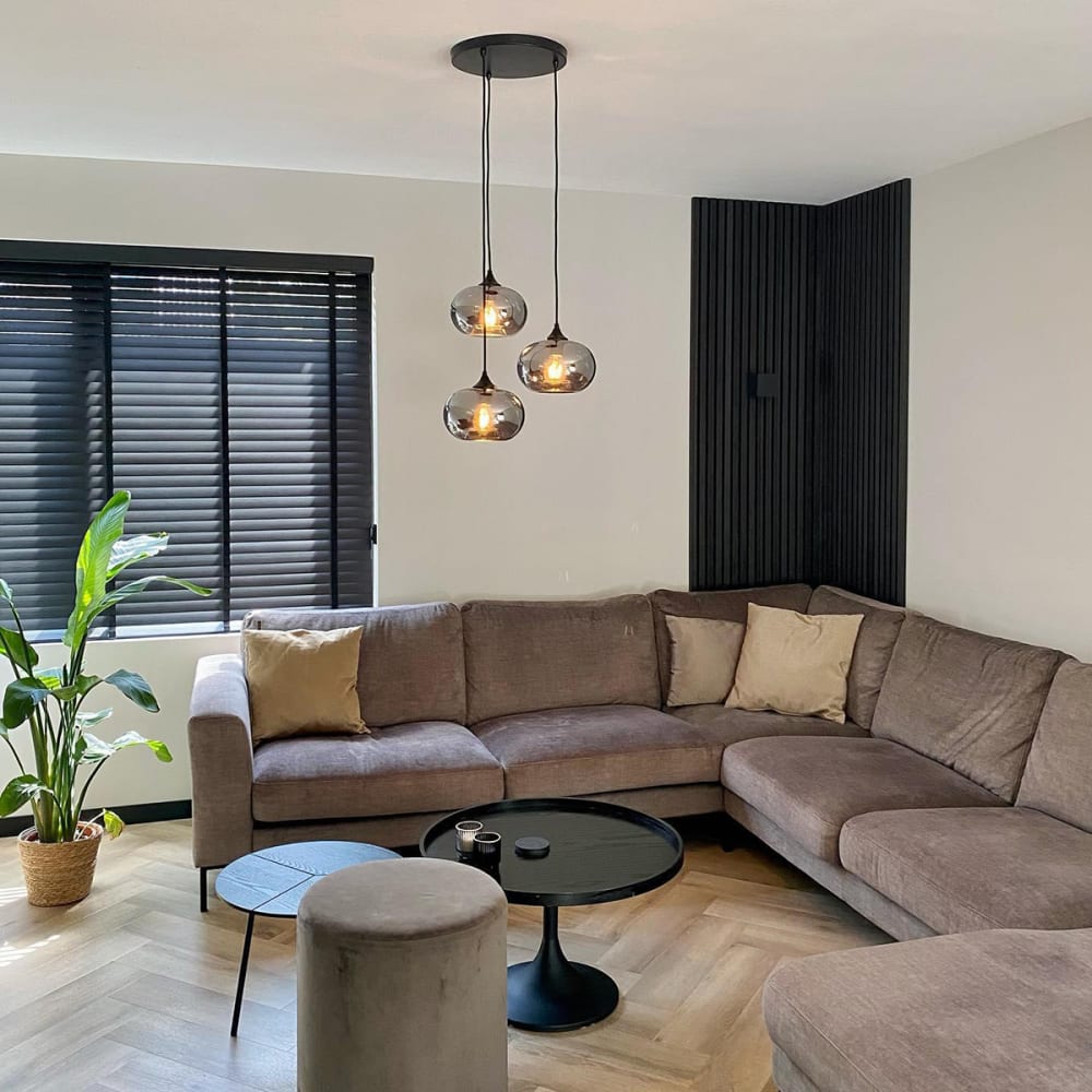 Suspension en verre noir - Maisons du Monde