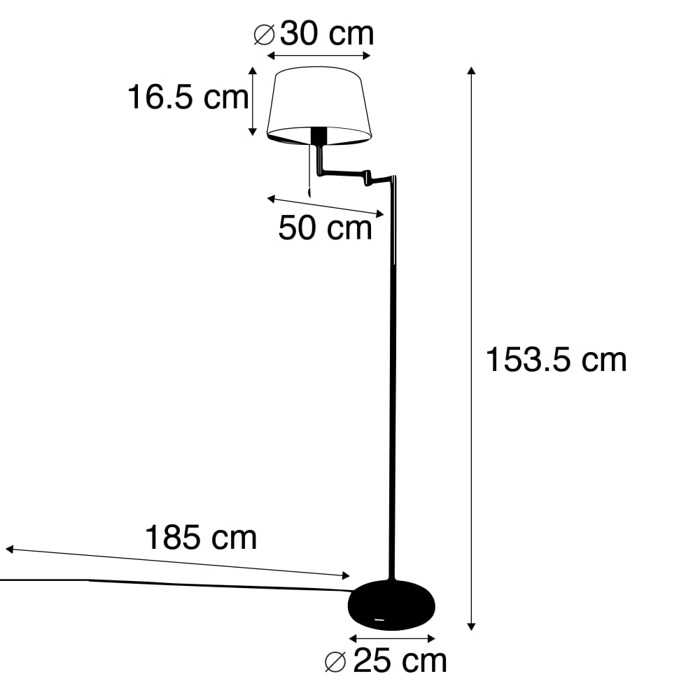 Lampadaire en acier bronze — vue 4