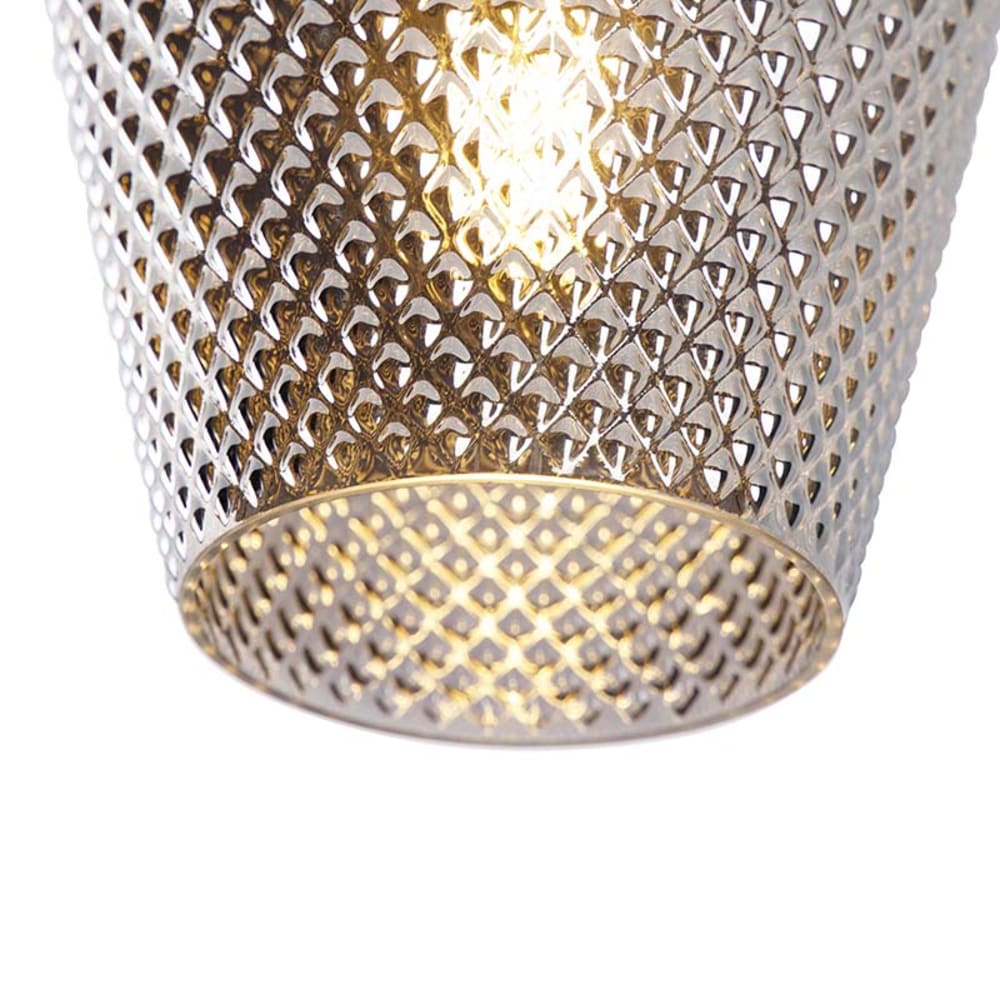 Plafonnier en verre doré/laiton — vue 3