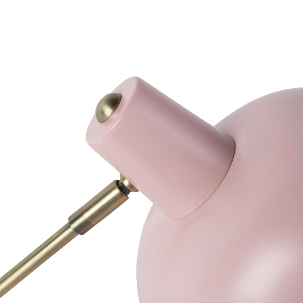 Lampe de table en métal rose — vue 3