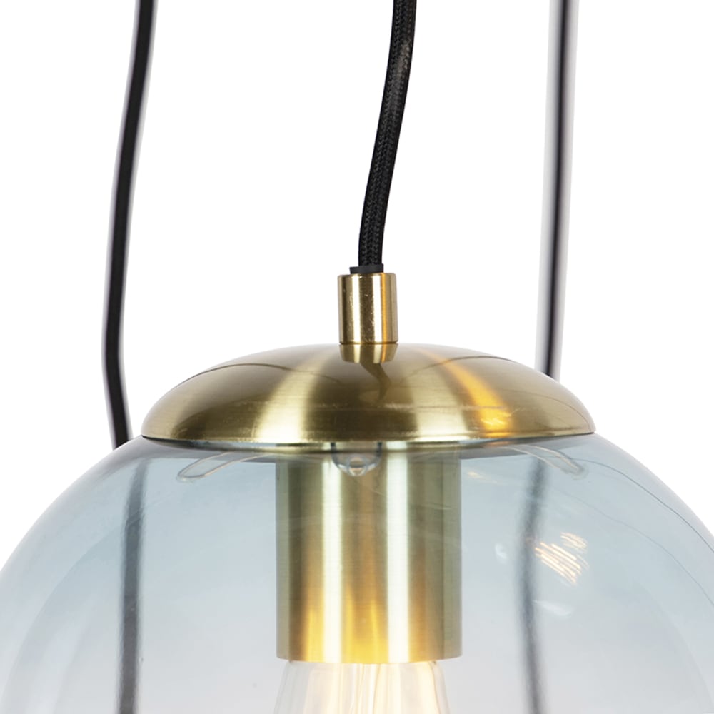 Suspension en verre doré/laiton - Maisons du Monde