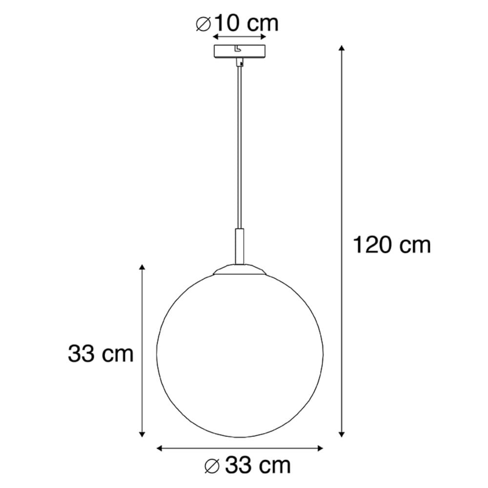 Suspension en verre bleu — vue 4