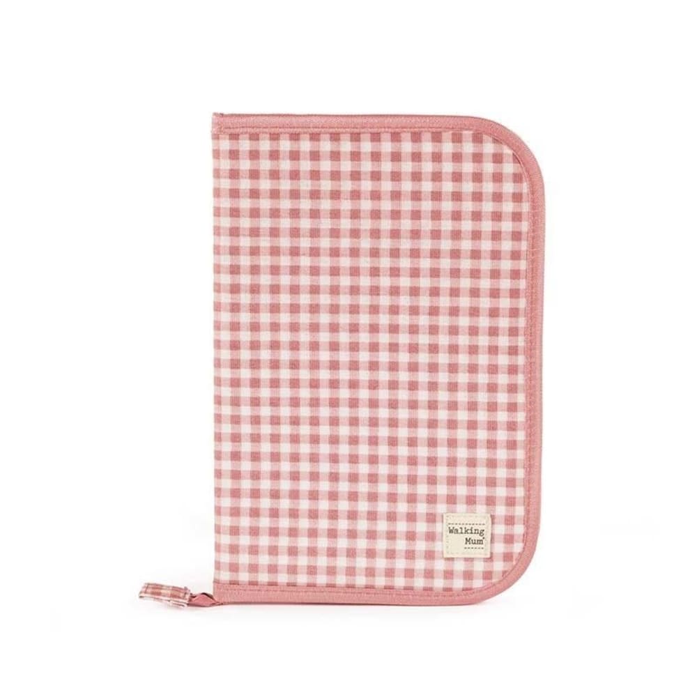 Walking mum Protège carnet de santé I love vichy rose Rose Pes - Polyester - 19x28x1cm