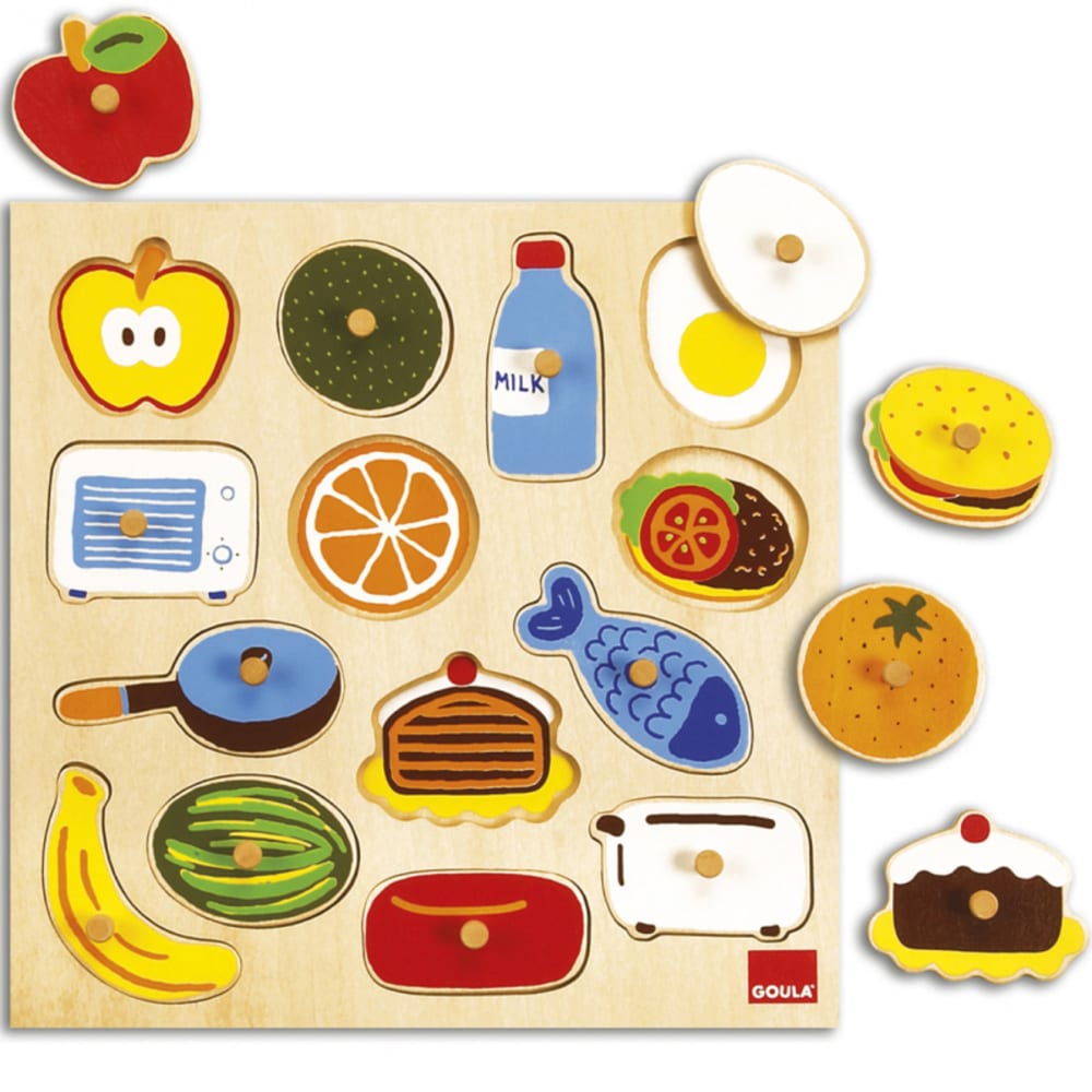 Goula Puzzle à encastrement Dedans & dehors (14 pièces) Multicolore Bois - 0x0x0cm