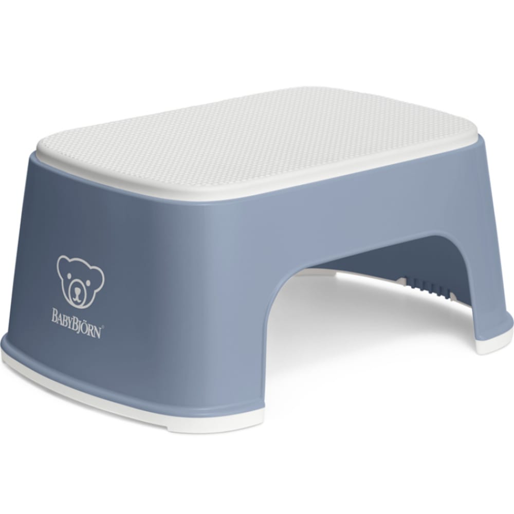 BabyBjörn Marche pied bleu profond et blanc Bleu Pvc - Poly Chlorure De Vinyle - 16x24x35cm