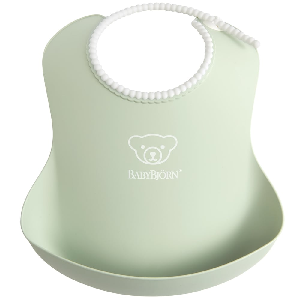 BabyBjörn Bavoir plastifié à poche Vert Pvc - Poly Chlorure De Vinyle - 6x22x26cm