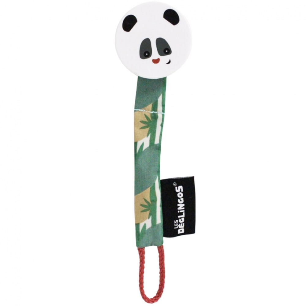 Les Déglingos Attache sucette Rototos le panda Vert Coton - 5x5x21cm