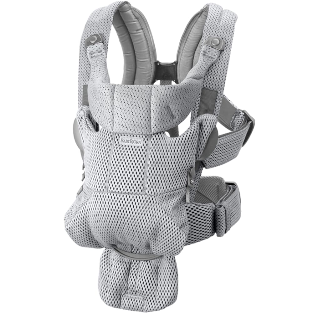 BabyBjörn Porte bébé Move Mesh 3D Gris Gris Certifié Oeko-Tex Pes - Polyester - 26x38x12cm