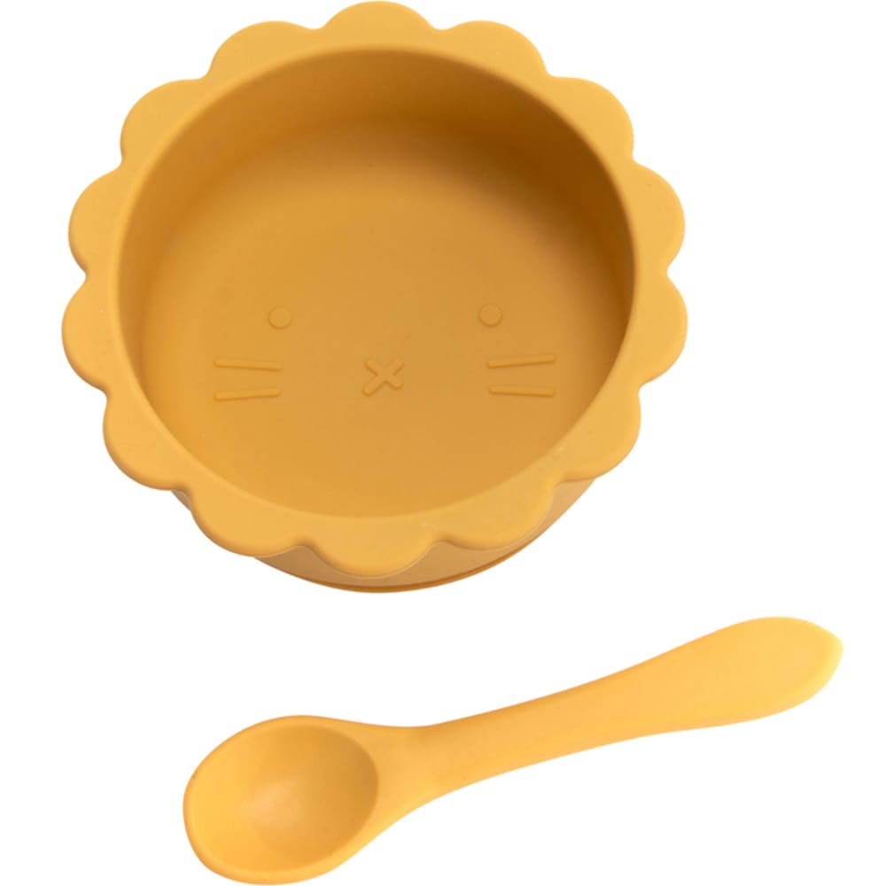 Mon coffret repas  en silicone jaune (Amadeus Les Petits) - Image 1