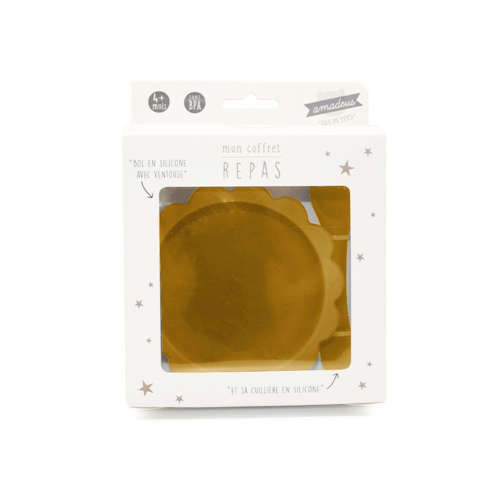 Mon coffret repas  en silicone jaune (Amadeus Les Petits) - Image 2