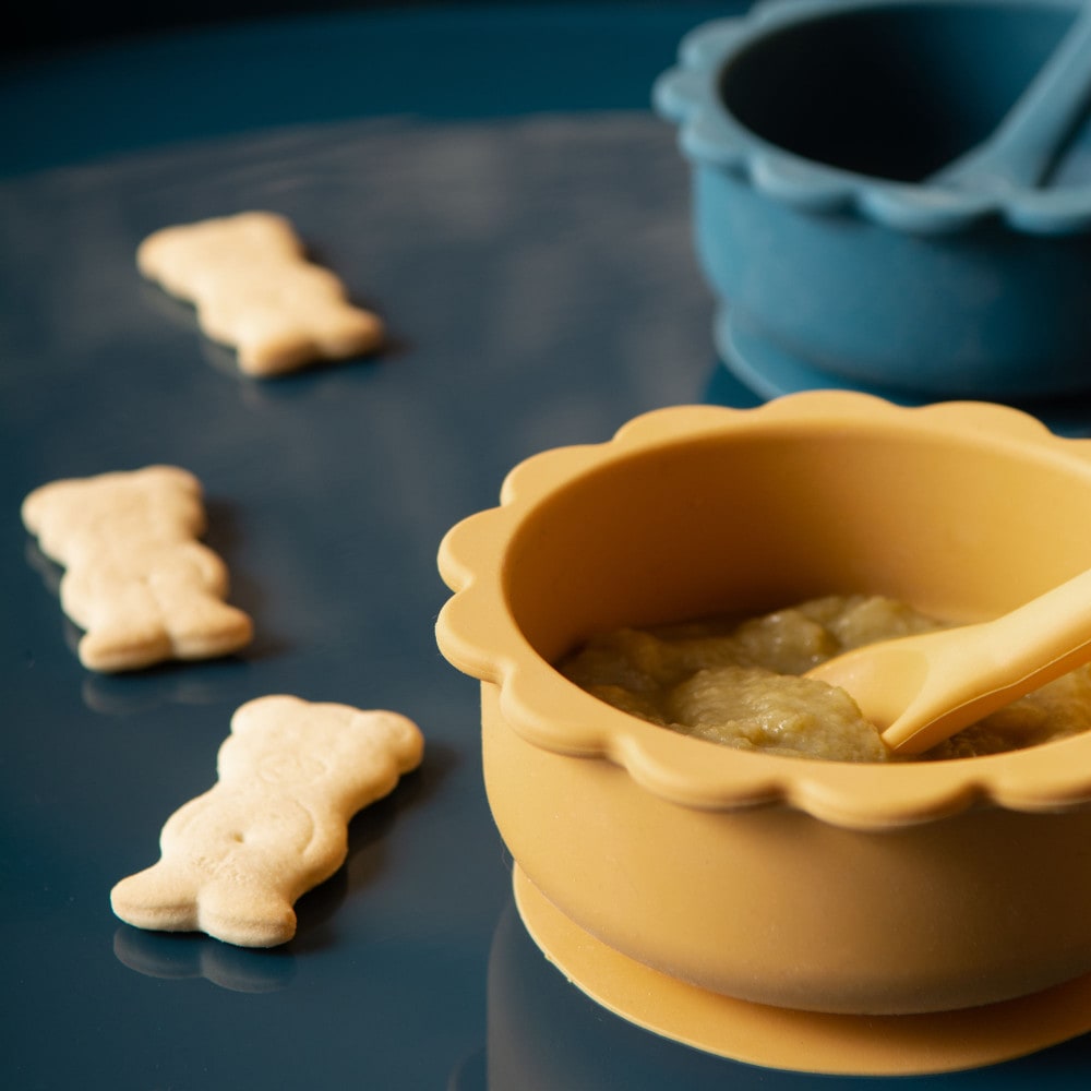 Mon coffret repas  en silicone jaune (Amadeus Les Petits) - Image 3
