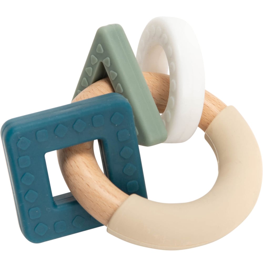 Anneau de dentition bleu et vert - Amadeus - Bleu - Silicone