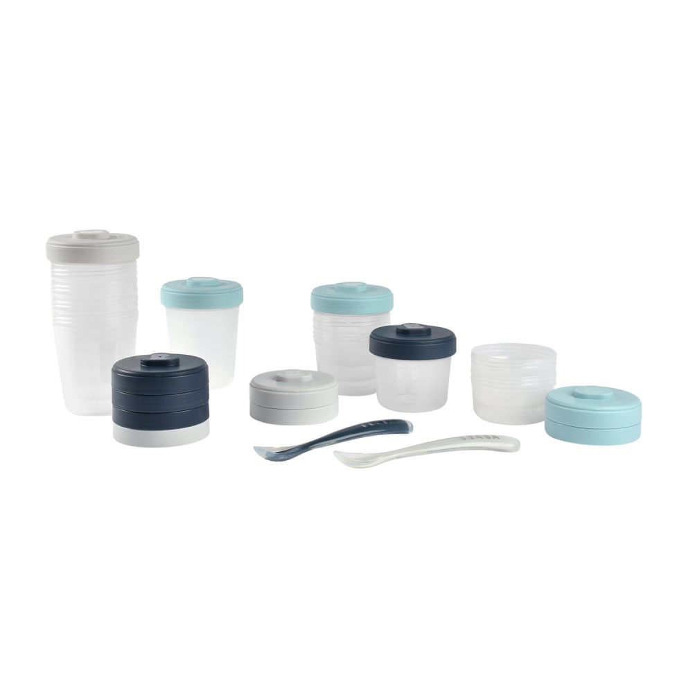 Pack 1er repas avec pots de conservation et cuillères (14 pièces) (Béaba) - Image 3
