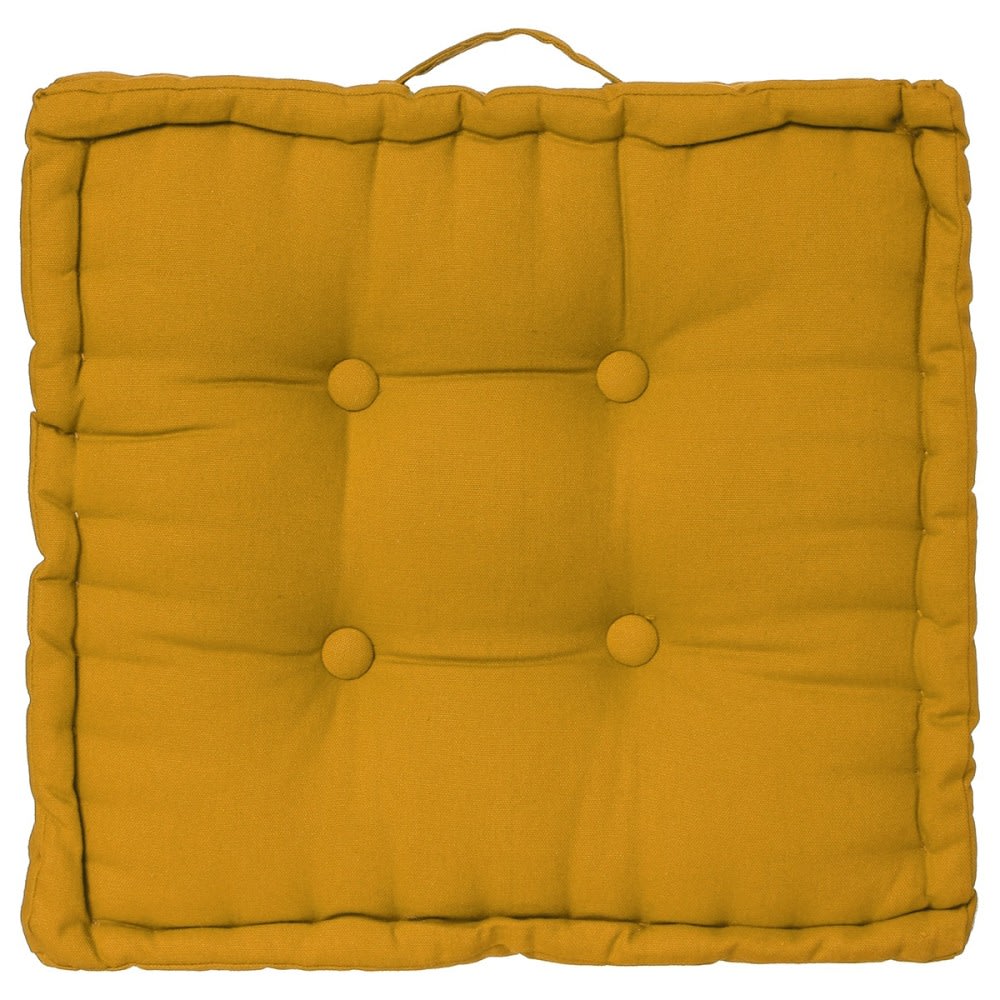 Coussin de sol ocre cotton Autres