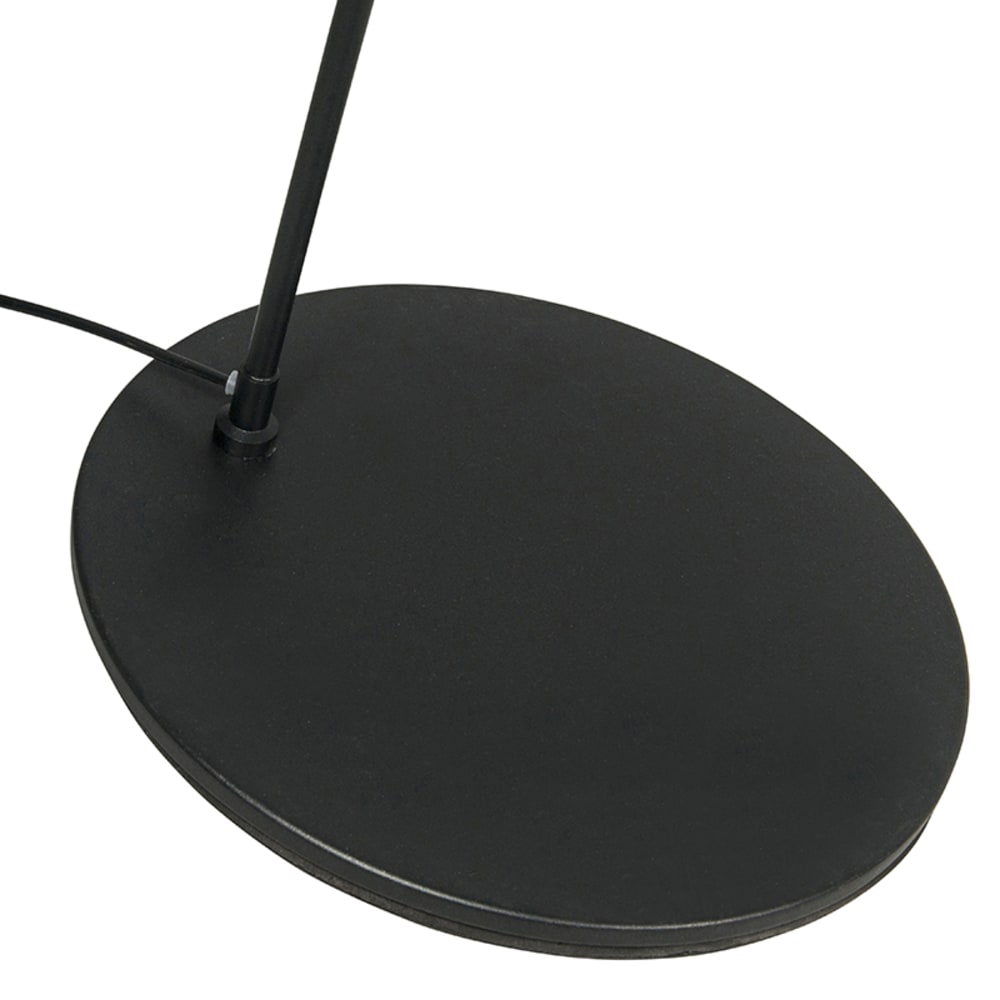 Lampadaire à arc en acier noir — vue 3