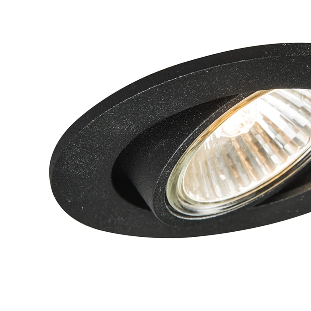 Spot à encastrer en aluminium noir — vue 3