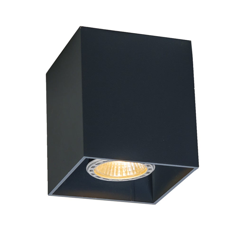 QAZQA Aufbaustrahler aus Aluminium, schwarz style modern - Aluminium