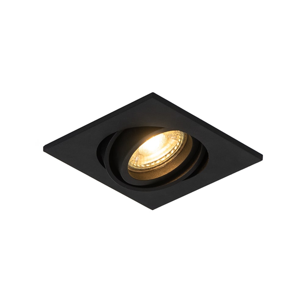 QAZQA Einbaustrahler aus Aluminium, schwarz style modern - Aluminium