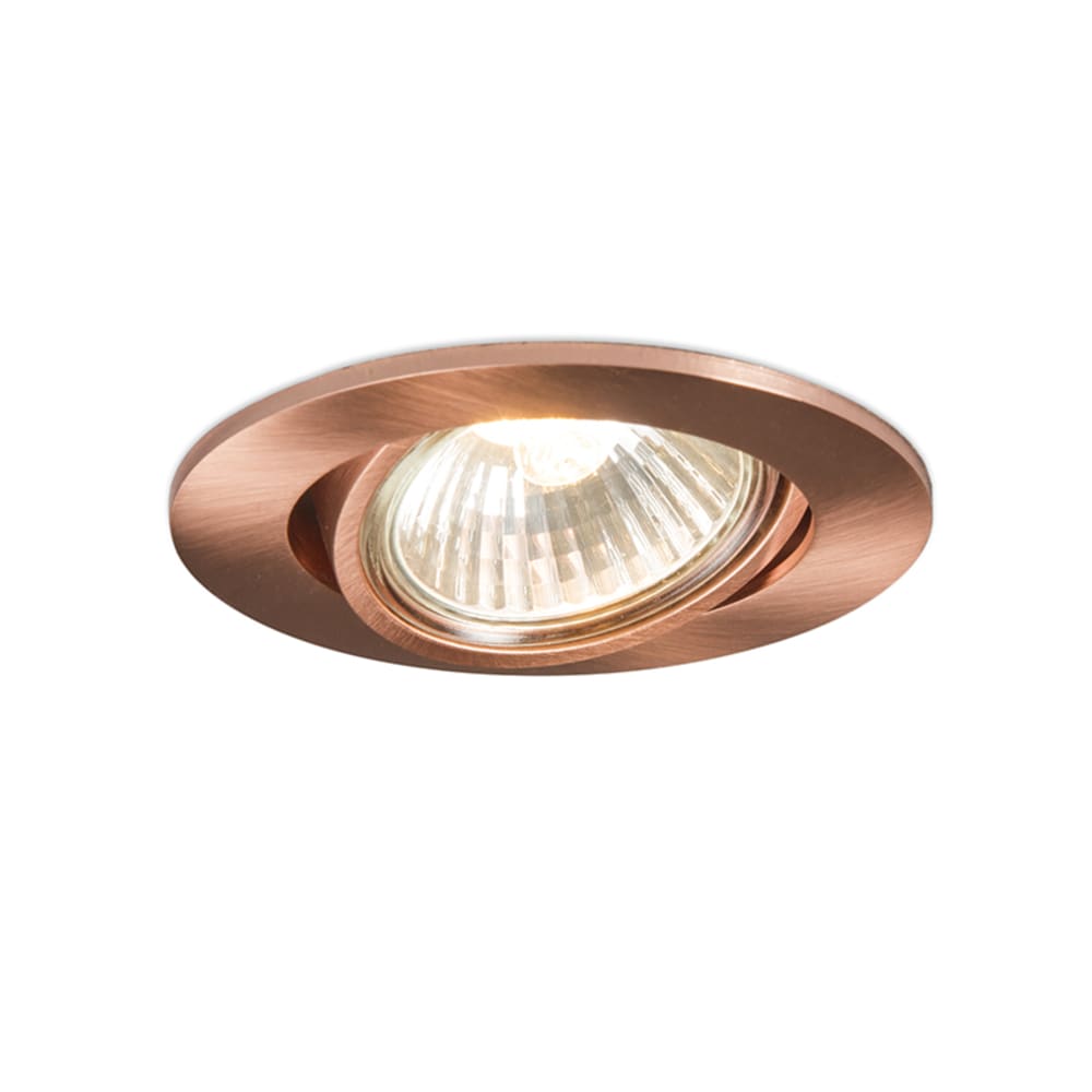 Spot à  encastrer en aluminium cuivre