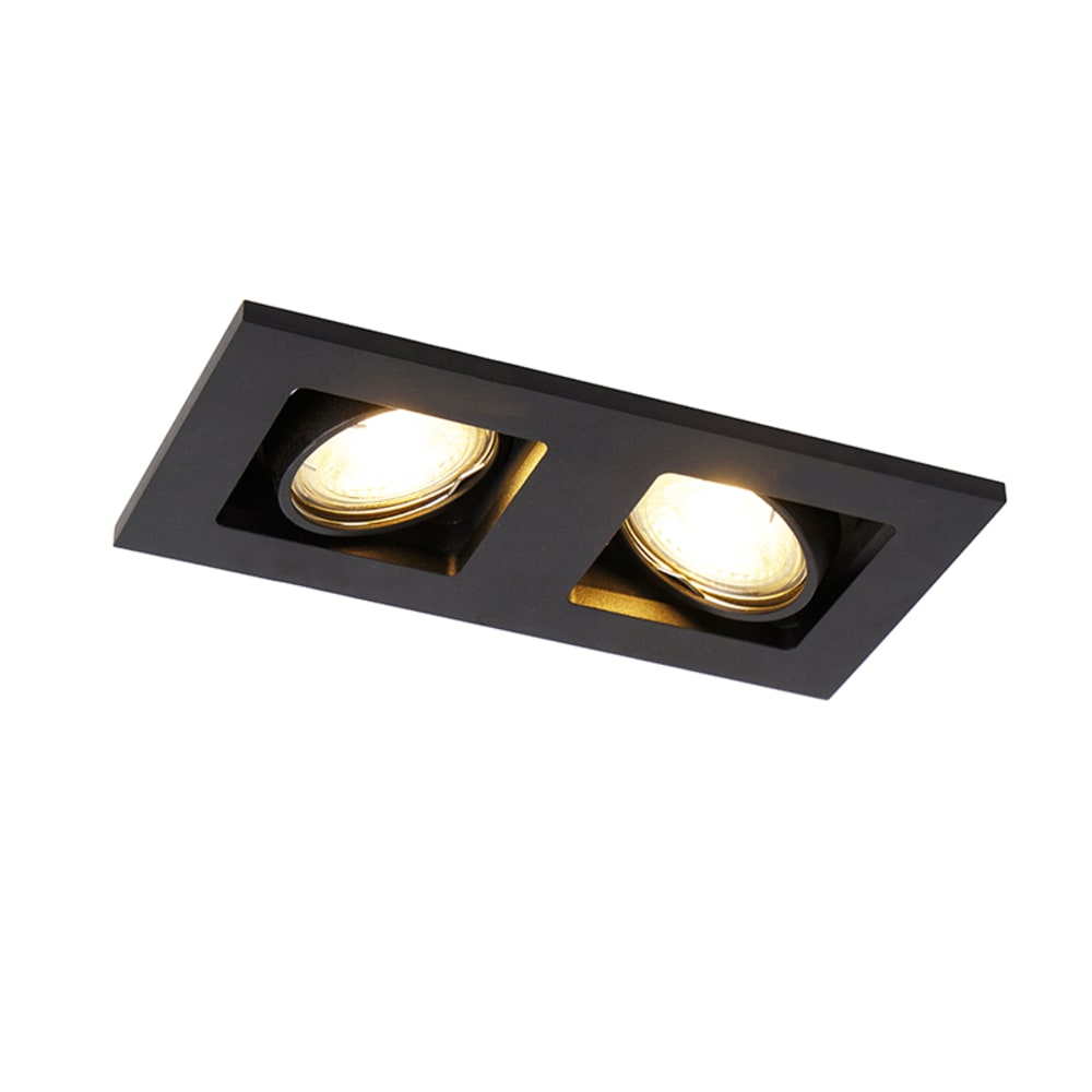 foco empotrados aluminio negro