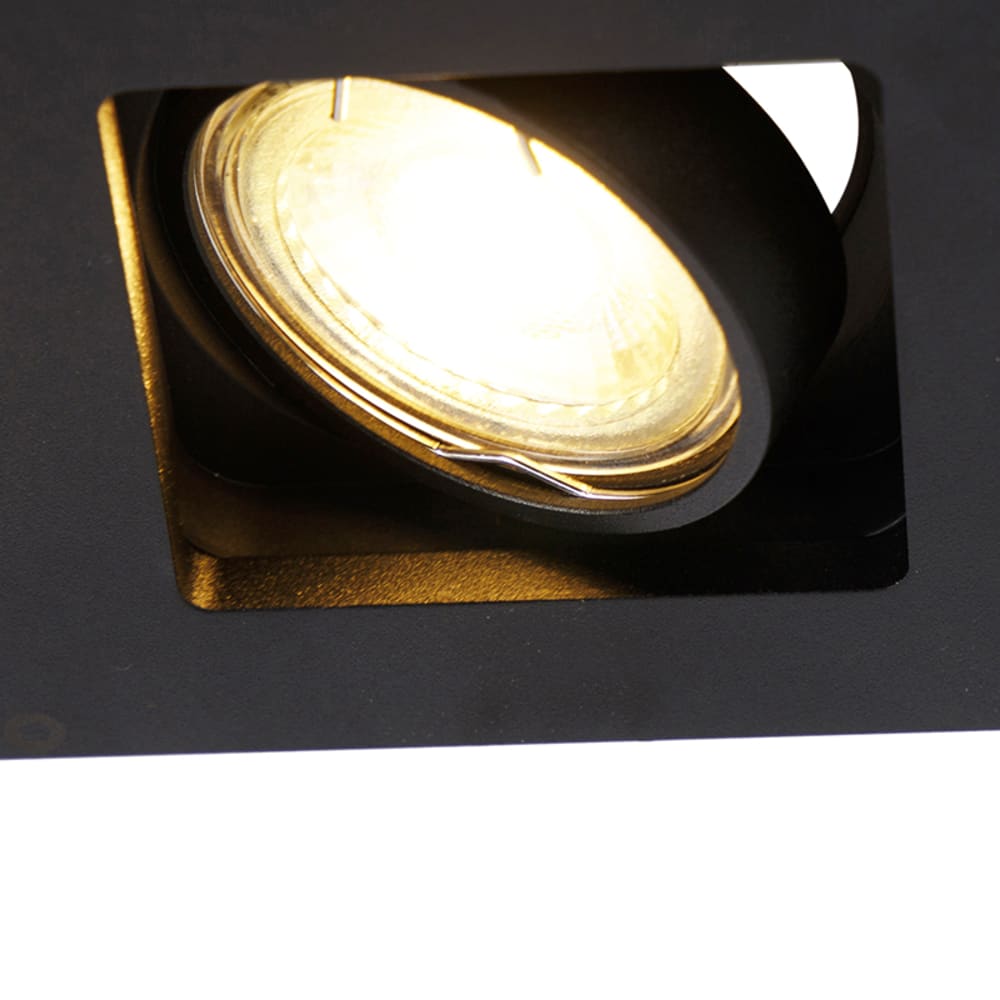 Spot à encastrer en aluminium noir — vue 3