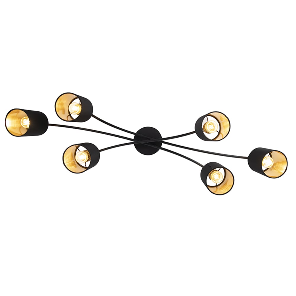 Spot plafond en acier noir — vue 4