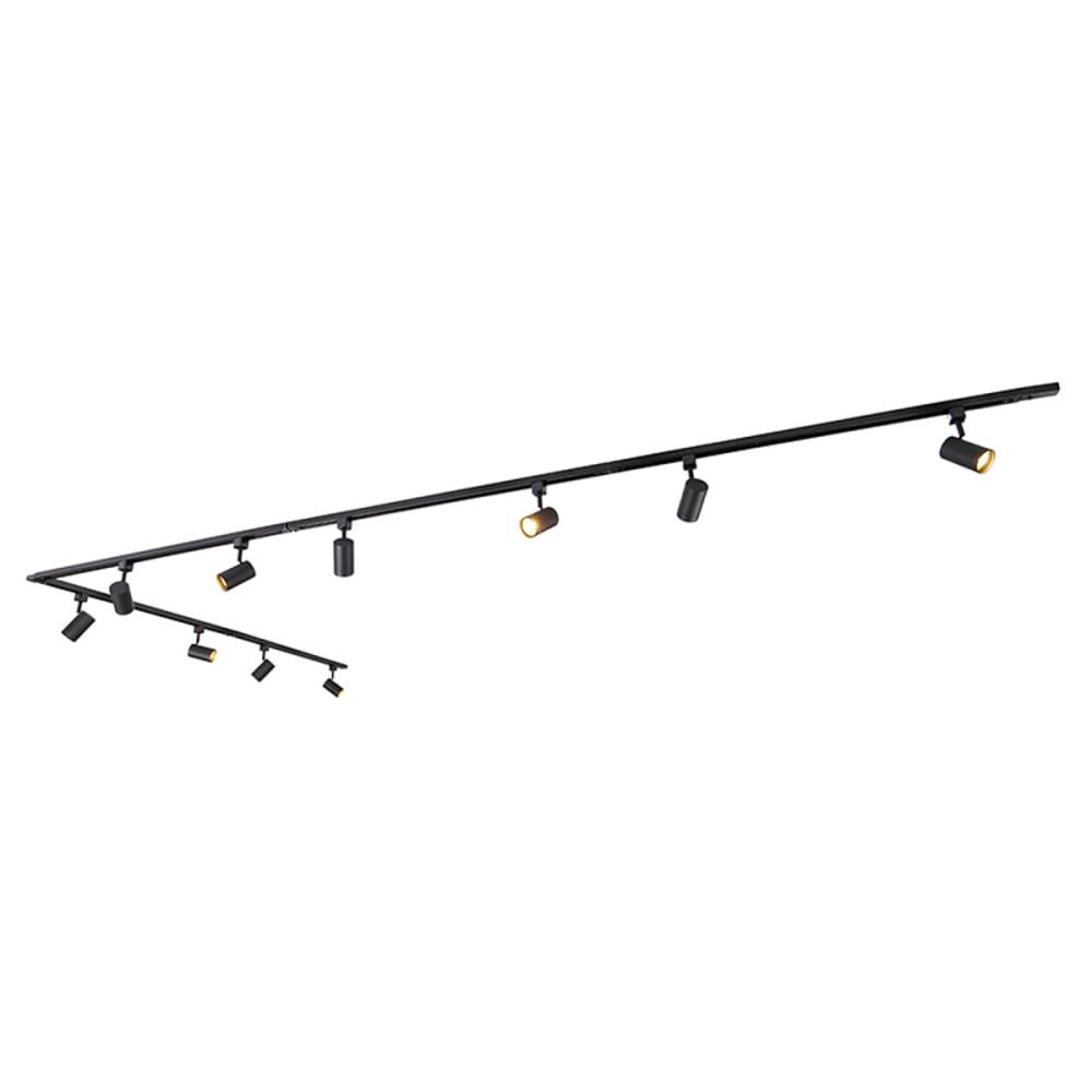 Plafonnier en aluminium noir