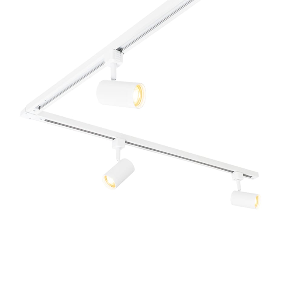 Plafonnier en aluminium blanc — vue 3