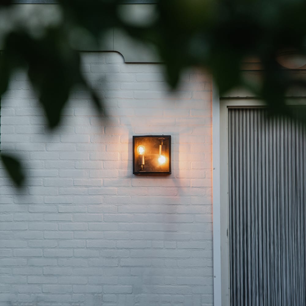 Plafonnier extérieur en acier inoxydable noir - Maisons du Monde