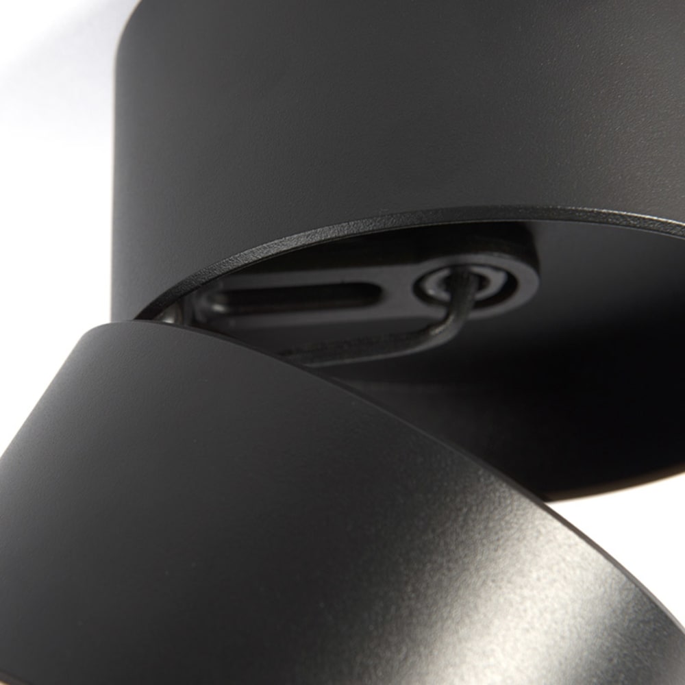 Spot murale en acier noir — vue 4