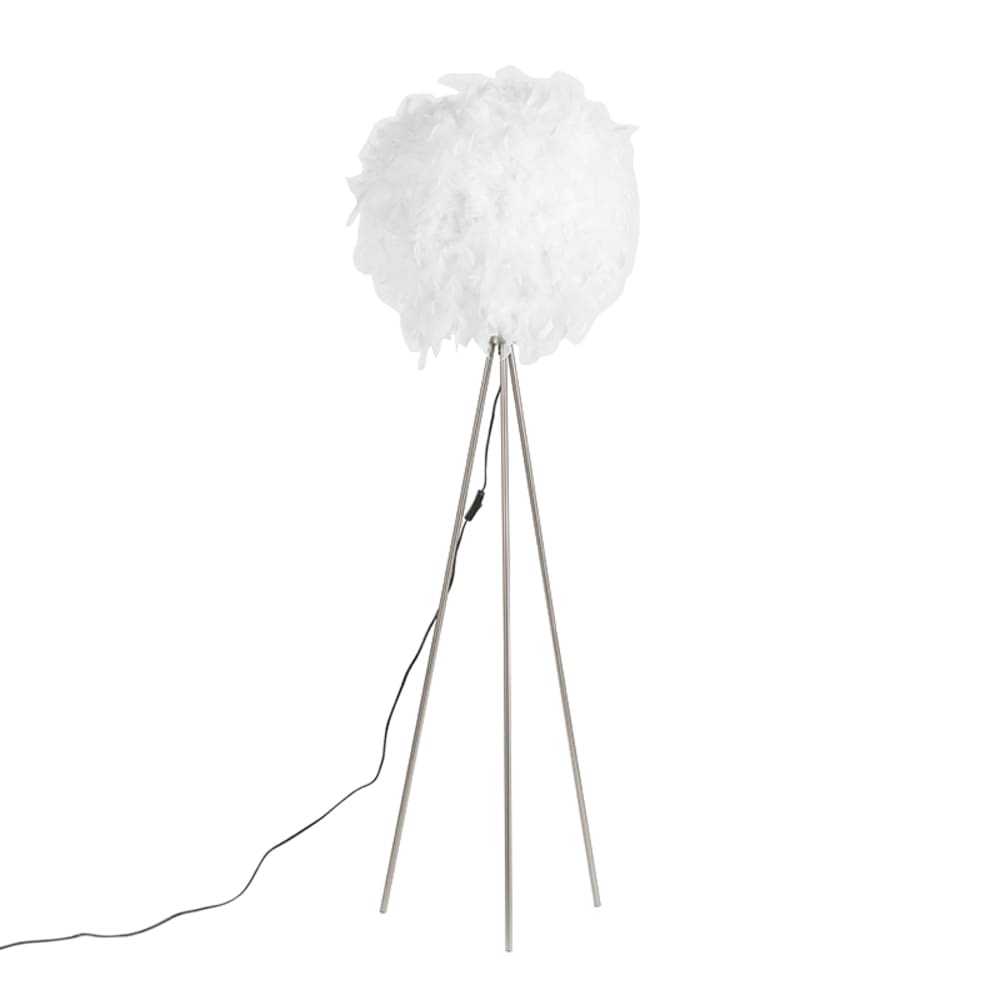 Lampadaire en acier blanc