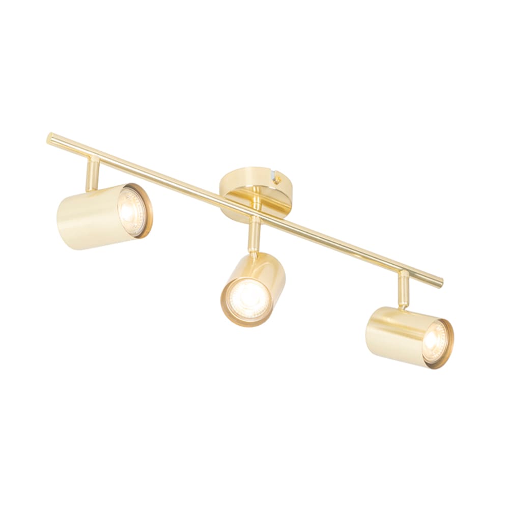 Spot plafond en acier laiton