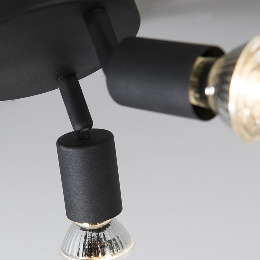 Spot plafond en acier noir — vue 4