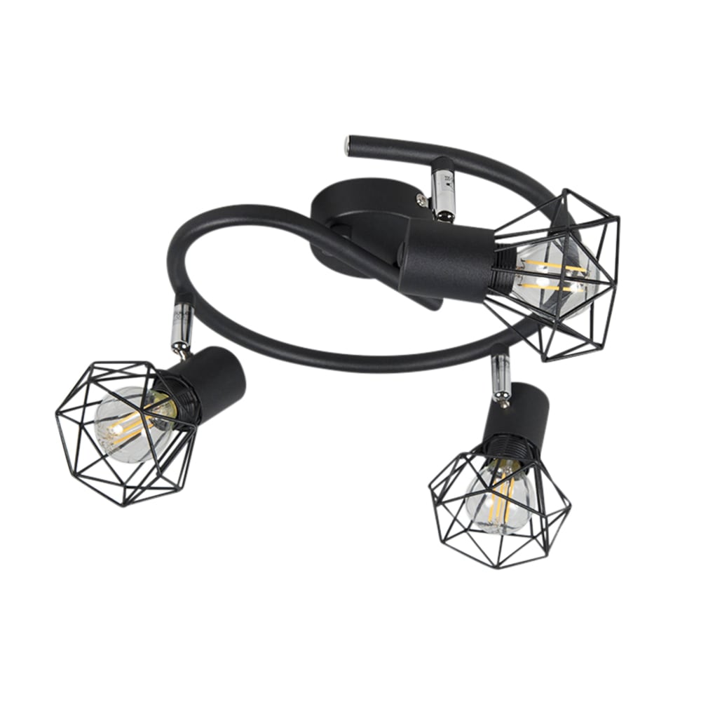 Spot plafond en acier noir — vue 4