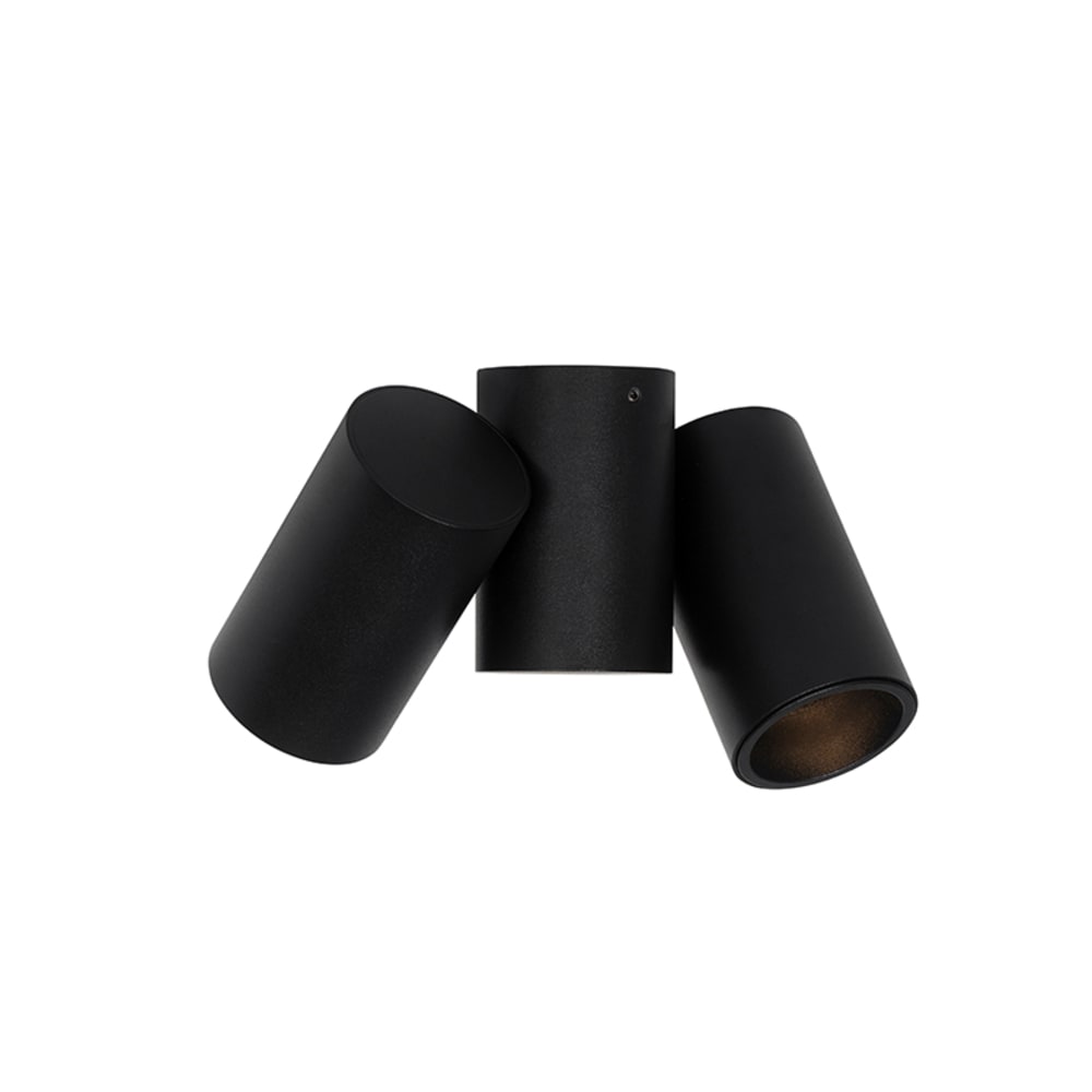 Spot plafond en acier noir — vue 3