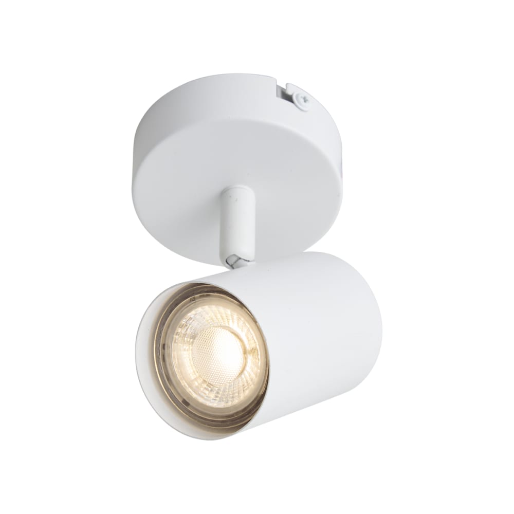 Spot murale en acier blanc — vue 3