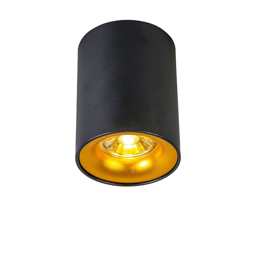 QAZQA Strahler aus Stahl, schwarz style modern - Stahl
