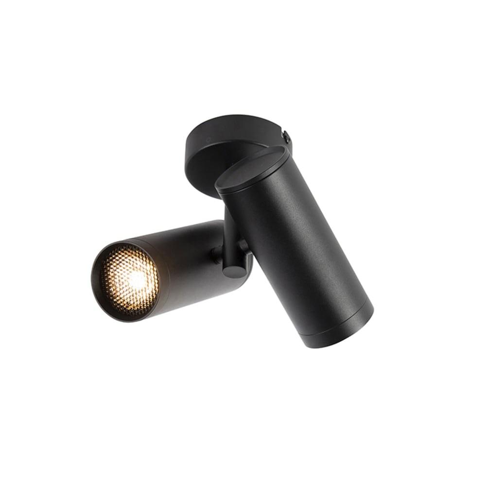 Spot plafond en aluminium noir