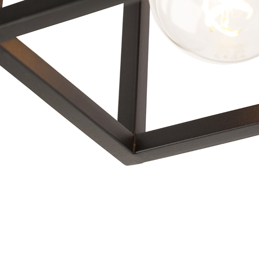 Plafonnier en acier noir — vue 3