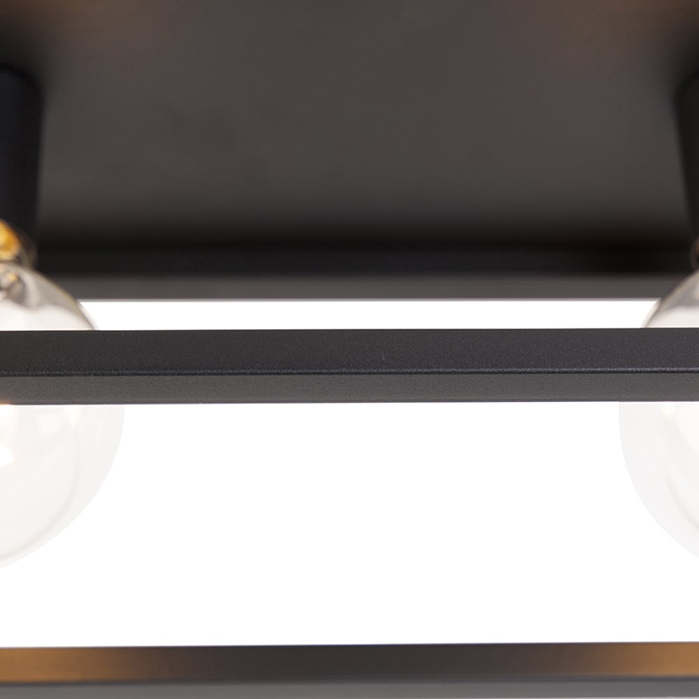 Plafonnier en acier noir — vue 4